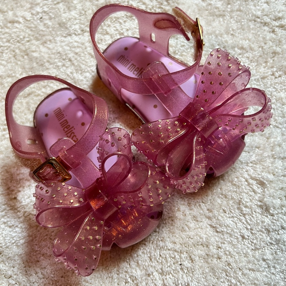 Mini Melissa Bow jelly shoes